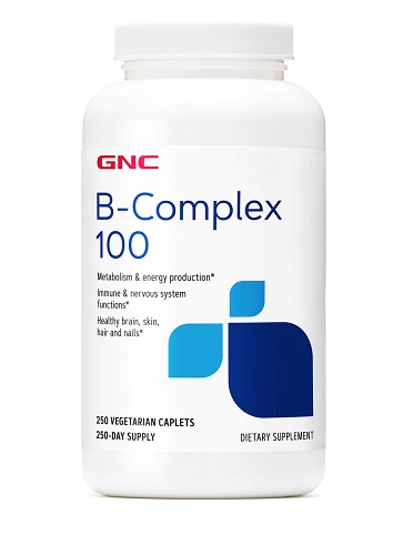 GNC B-Complex 100, 250 Vegetarian Caplets